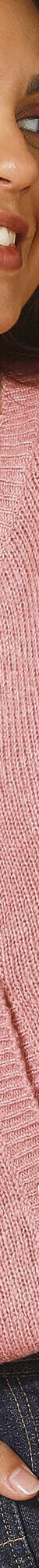 Gilet boutons fantaisie, toucher doux (rose chiné) Gilet boutons fantaisie, toucher doux (rose chiné)